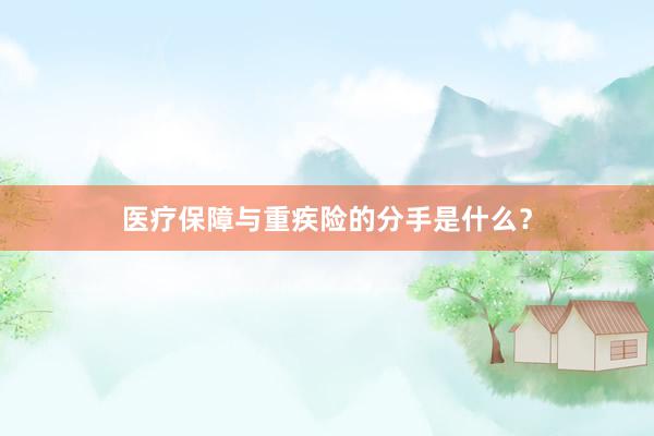医疗保障与重疾险的分手是什么？